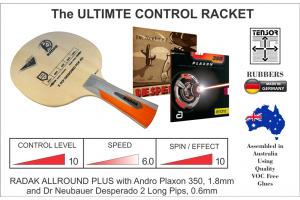 RADAK Allround Plus R2P with Plaxon 350 and Long Pips